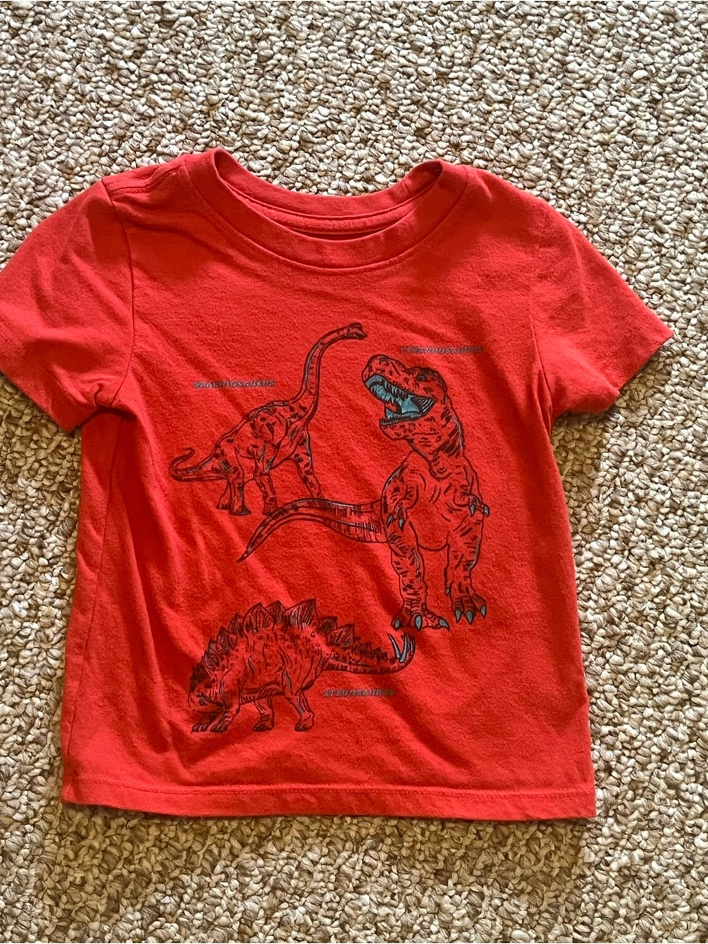 Cat & Jack red dinosaur t shirt 18M
